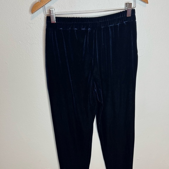 NWOT Ichi Anthropologie Velvour Navy Blue Pull On Pants - Picture 6 of 8